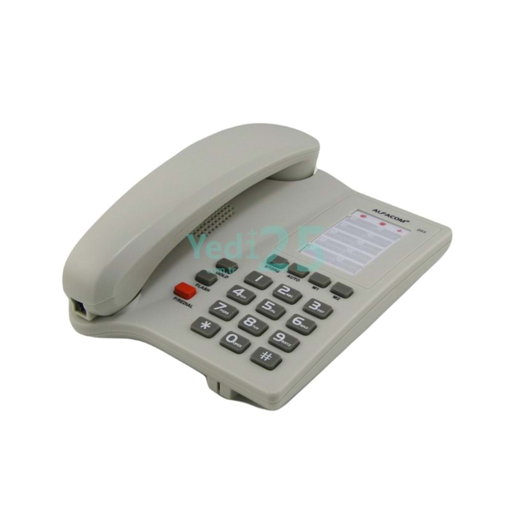 Alfacom 203 Kablolu Masa Telefonu - Beyaz