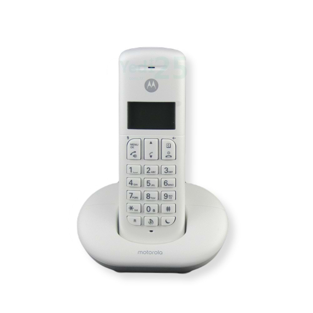 Motorola E201 Handsfree Dect Telsiz Telefon - Beyaz