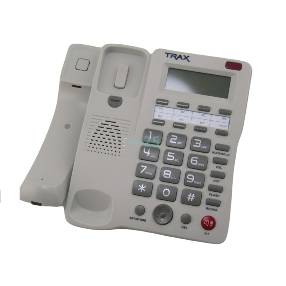 Trax TC 603 Ekranlı Kablolu Masa Telefonu - Beyaz