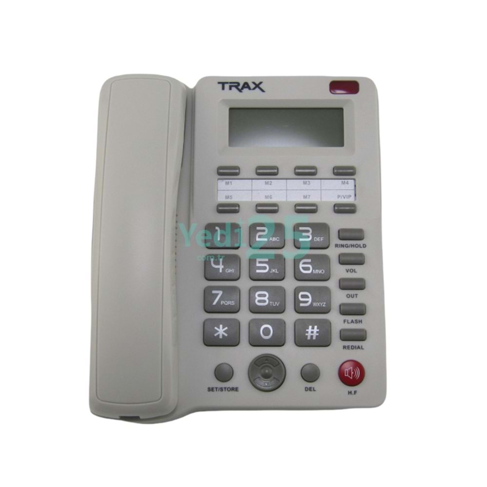 Trax TC 603 Ekranlı Kablolu Masa Telefonu - Beyaz