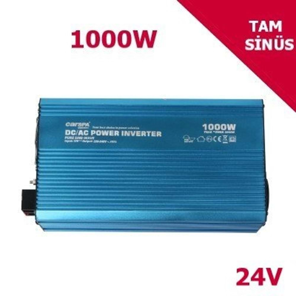 Carspa 1000W 24V Tam Sinüs İnverter