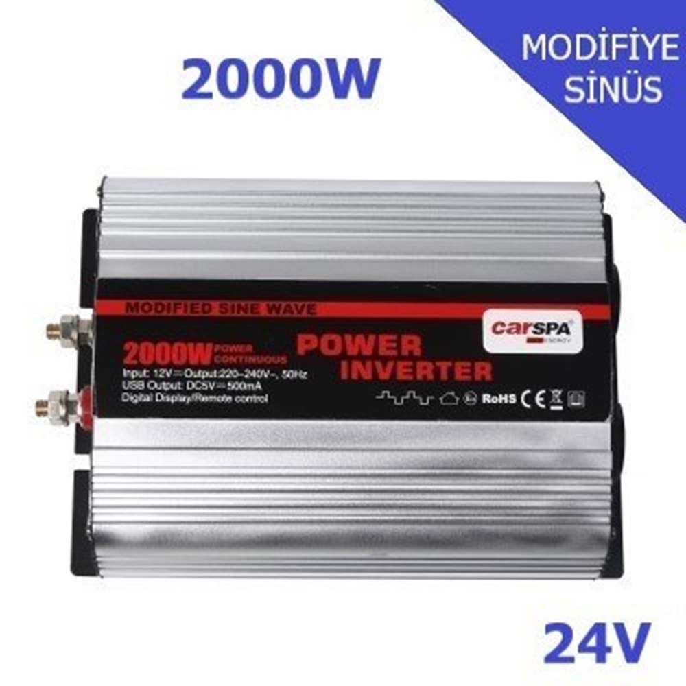 Carspa 2000W 24v Modifiye Sinüs İnverter