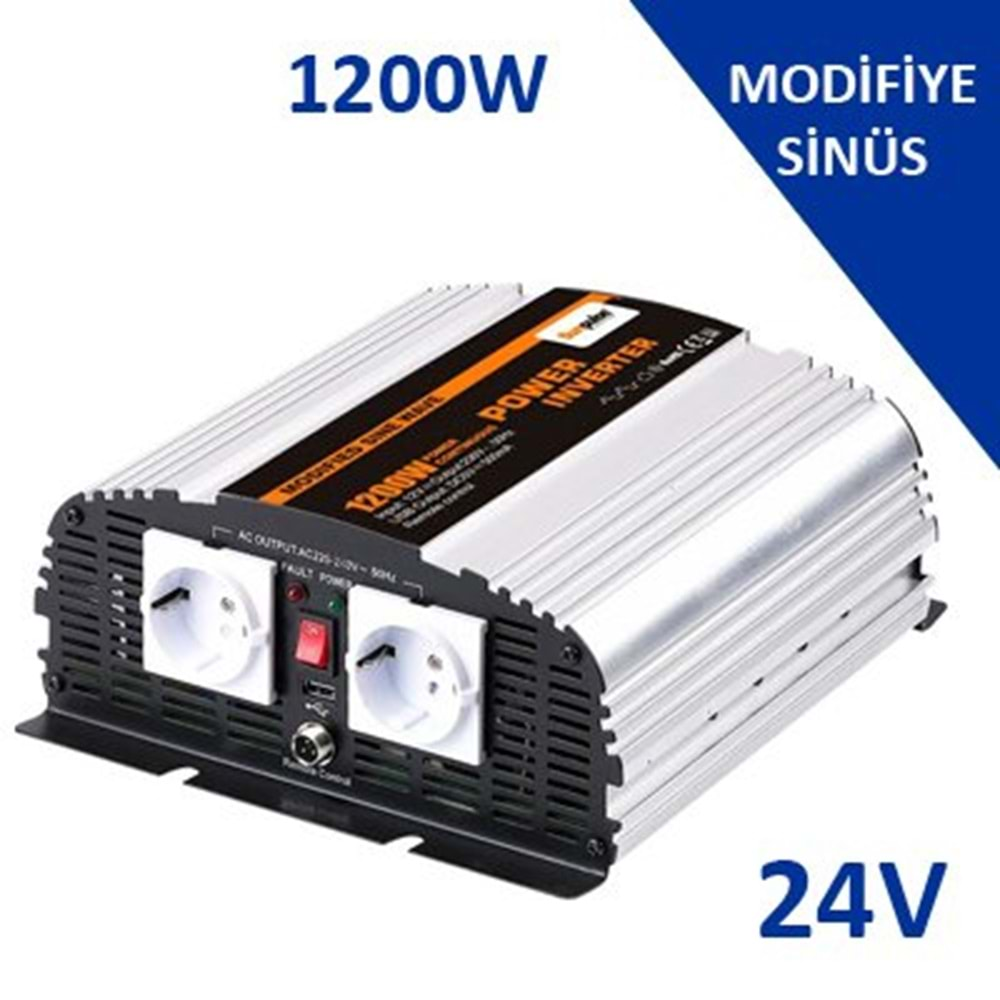 Carspa 1200W 24V Modifiye Sinüs İnverter