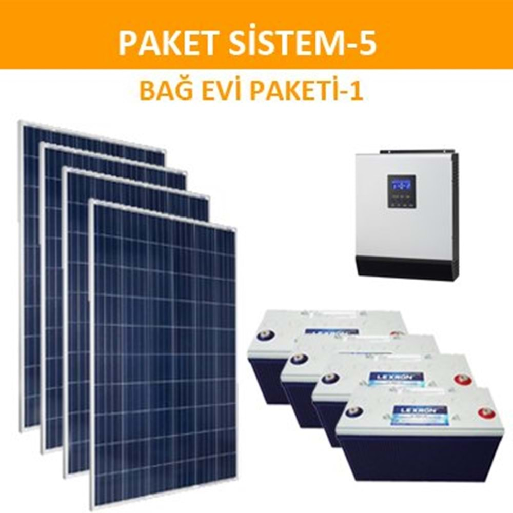 Bağ Evi Solar Sistem Paketi (Paket 5)