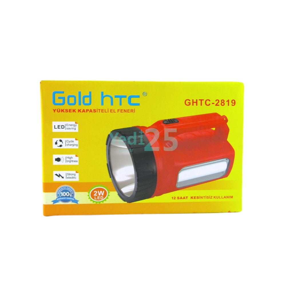 Gold Htc GHTC-2819 Ledli Şarjlı Fener