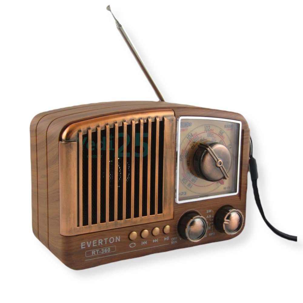 Everton RT-360 Usb/Sd/Fm-Bluetooth Destekli Nostaljik Radyo