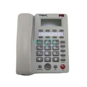 Trax TC 603 Ekranlı Kablolu Masa Telefonu - Beyaz