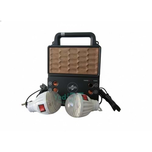 Everton RT913 Güneş Enerjili 2 Ampullü Fener/Radyo