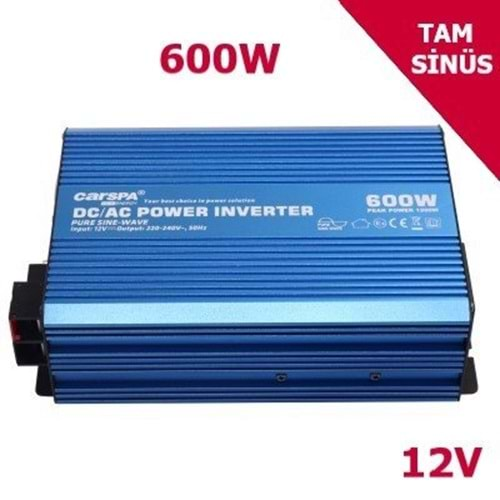 Carspa 600W 12V Tam Sinüs İnverter