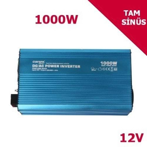 Carspa 1000W 12V Tam Sinüs İnverter