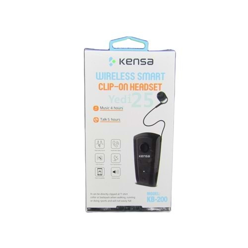 Kensa KB 200 Makaralı Titreşimli Bluetooth Kulaklık