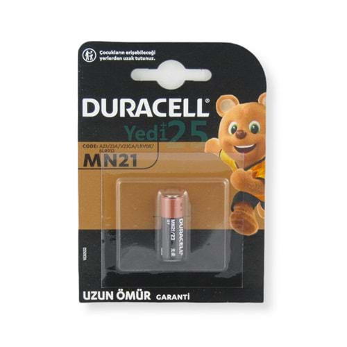 Duracell MN21 23A 12 Volt Pil Tekli