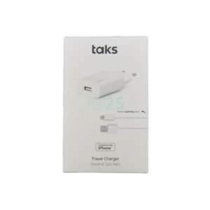 Taks 1.5A Sarj Aleti + Lightning Kablo 5TS01L
